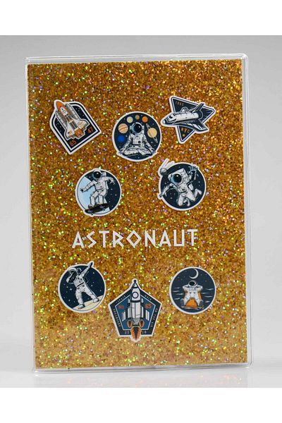 4nio Caietul Astronaut Sari Glitter