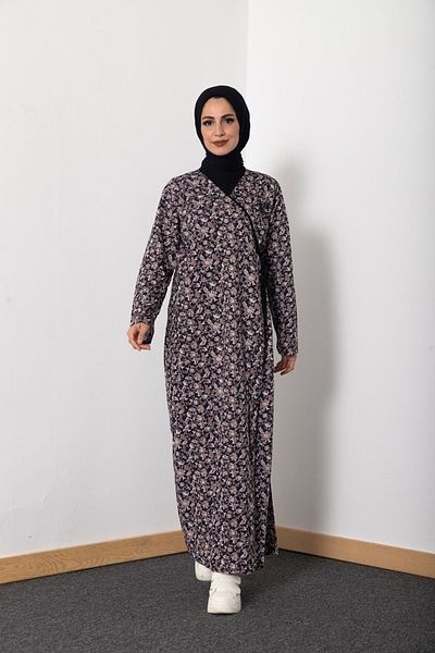 Kutay Collection Γυναικείο φόρεμα προσευχής - Εποχιακό, δεμένο στο πλάι, αδιάβροχο και ντραπέ Ferace