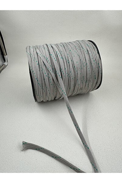 paşateks since 1995 şekil Snur de tricotat gri/verde de 5 metri - 5 mm
