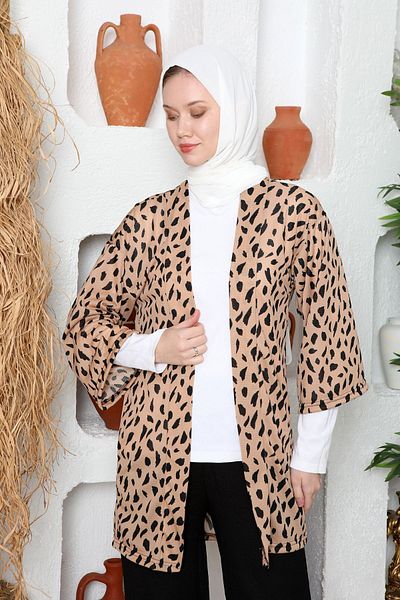 Kutay Collection Hijab Beach Top Kimono - Εποχιακό, Αντιιδρωτικό ύφασμα Pareo