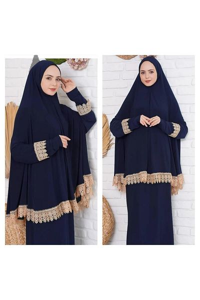 Kutay Collection Solid Colored Women's Prayer Dress - Seasonal, Headscarf, Anti-Sweat and Flowy Ferace