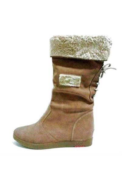 RSL حذاء شتوي نسائي للأطفال بنعل مسطح حراري مطاطي مع فرو داخلي بدون سحاب