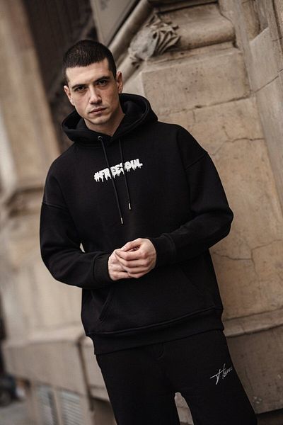 HYPERS Freesoul Oversize Hooded Sweatshirt - Printed