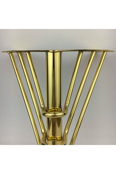 ALBATROS 18 cm Venus Model Gold Metal Furniture, Cabinet, Armchair, Tv Unit Legs (4 Pcs)