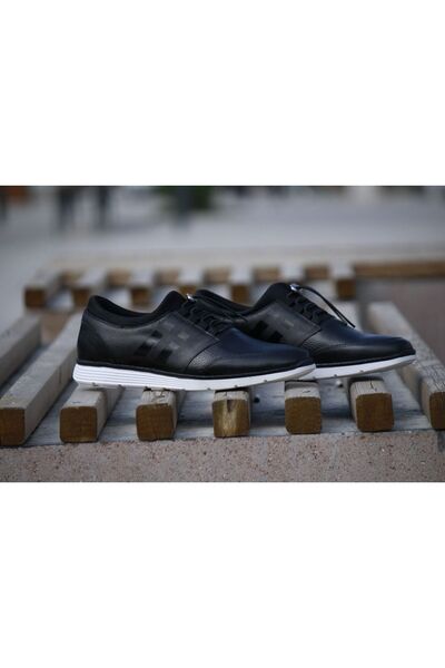LİCCAS Men's Sporty Summer - Genuine Leather, Faylon Sole, Smart Lace-up