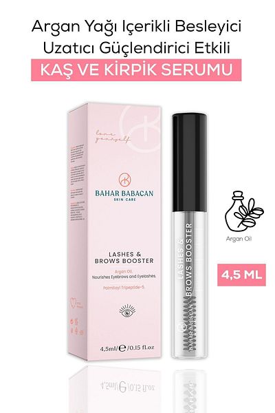 Bahar Babacan Nourishing Lengthening and Strengthening Effect Eyebrow and Eyelash Serum with Argan Oil 5ml