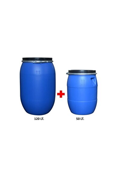 GLC PAINTS Plastik Varil Seti - 1 Adet 120 Lt. + 1 Adet 50 Lt. Bidon