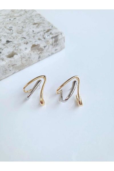 Vola Collection Vip Double Color Earrings Gift for Lover