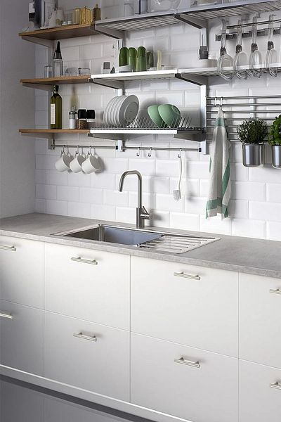 Erkul 715-INOX Handle (320 MM-32.0 CM) Luxury Country Kitchen Furniture Cabinet Drawer Handle (STAINLESS)