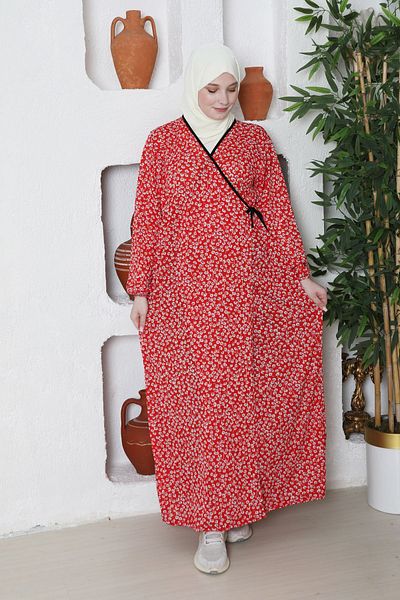 Kutay Collection Ζωντανό Hijab Εποχιακό Γυναικείο Φόρεμα Προσευχής - One Piece