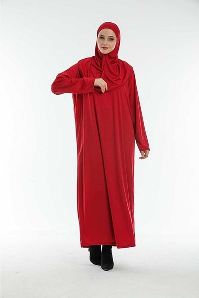 Kutay Collection Hijab μονόχρωμο εποχιακό φόρεμα προσευχής - Ρούχα κατά του ιδρώτα
