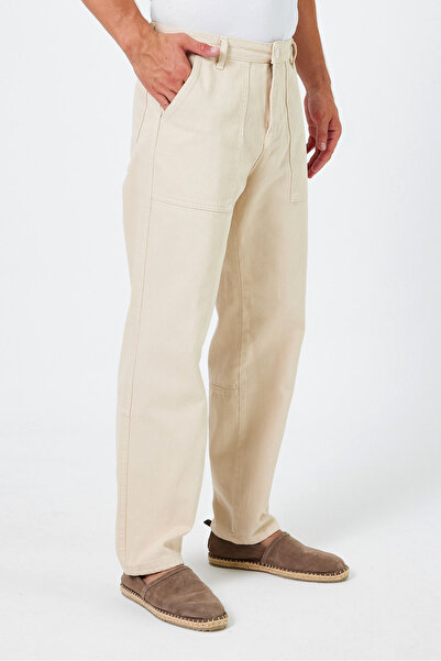 Tarz Cool Ανδρικό φαρδύ τζιν ίσιο παντελόνι