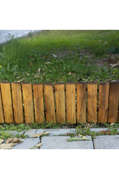 pinoxi P İ N 0 X İ Ahşap Kazıklı Bordür Bahçe Çiti Sınır Çit 150 Cm