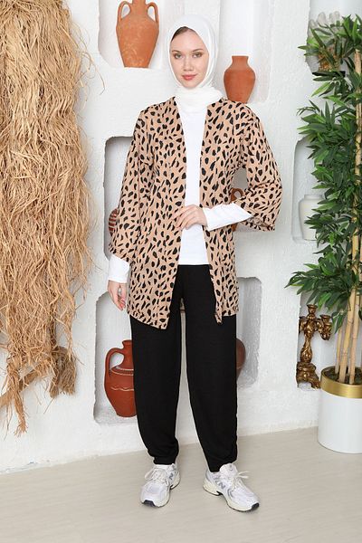 Kutay Collection Hijab Beach Top Kimono - Εποχιακό, Αντιιδρωτικό ύφασμα Pareo