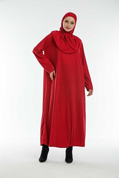 Kutay Collection Mevsimlik Tek Parça Kadın Tesettür Düz Renk Namaz Elbisesi, Terletmeyen Namaz Kıyafeti