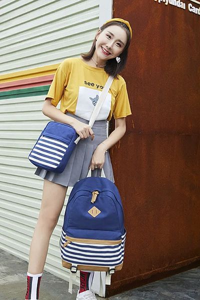 Go Veform Σετ τσάντας Unisex Navy Blue - Τσάντα Laptop, Crossbody και Τηλεφώνου SRT8810