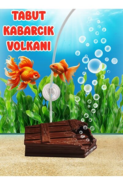Akvaryum Kabarcık Volkanı Akvaryum Fanus Habitat Teraryum için Akvaryum Dekor...