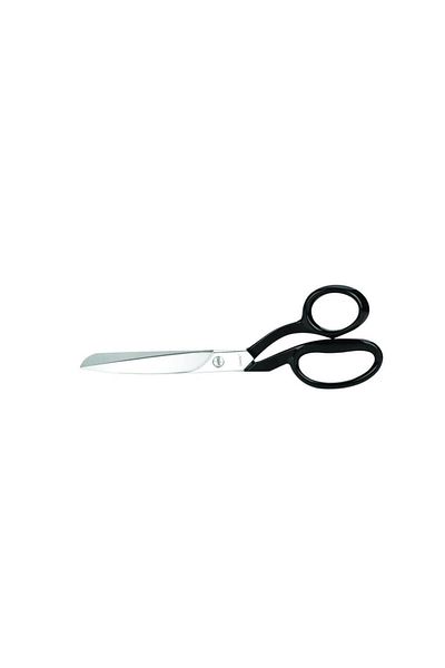 Linate Black Handle Horizontal Fabric and Leather Scissors 9" / 22.86 Cm 6 Pieces