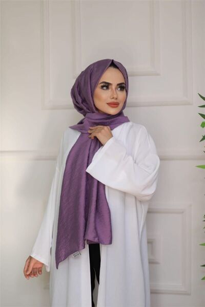 Siyane Mürdüm İpeksi Aerobin Caz Şal