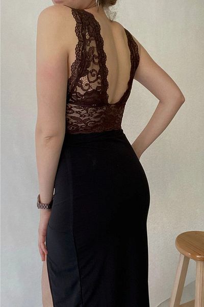 IŞILDA FASHION Schwarzes Spitzen-Bralette