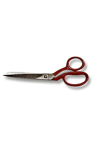 MERZE A3257-8 Inch Red Handle Extra Quality Regula Scissors (20.5 Cm)