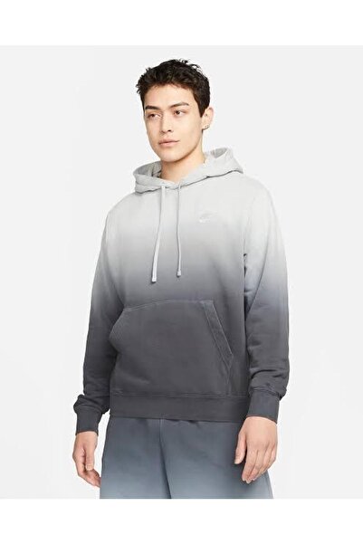 Nike SportswearClub Fransız Havlu Kumaşı Daldırmalı Boyama Erkek Kapüşonlu Sweatshirt'ü DQ4621-070