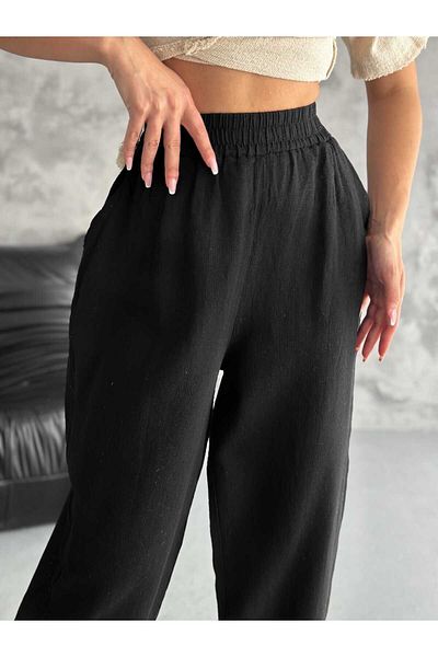 IŞILDA FASHION WOMEN'S WEAR LINEN COMFORTABLE PANT