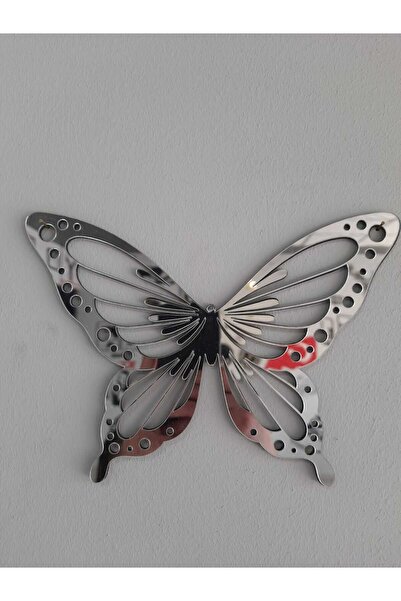 Numa Concept Salon Ofis Ve Antre İçin Kelebekler 3'lü Gold, Gümüş, Rose Pleksi Duvar Dekoru | 24x17 Cm