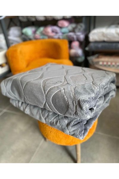 Kristal By Taç Taç Thick Embossed Single Blanket
