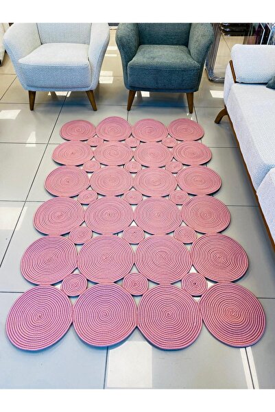 ModaCardin jüt Hasır görünümlü Desenli Modern El Örgüsü dikdörtgen Halı Kilim