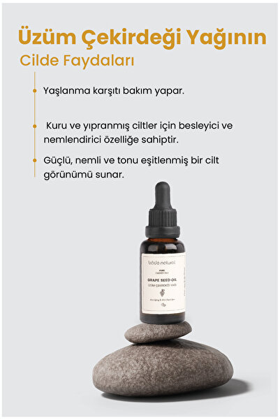 Bade Natural Üzüm Çekirdeği Yağı Soğuk Sıkım %100 Saf 30 ml
