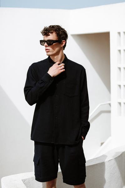 İKİKIZ Men's Black Shirt