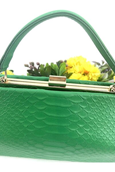 Seniorah Green Patterned Women's Bag with Strap
