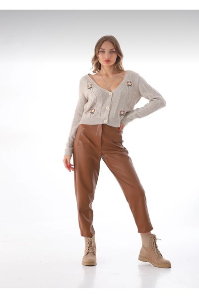 Les Séduisantes c.a. Embroidered Floral Patterned Cardigan