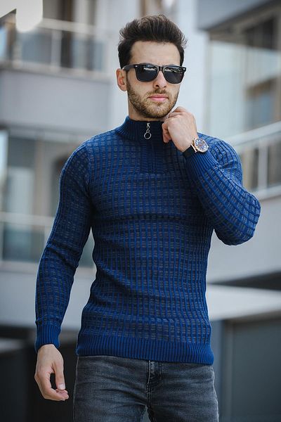Oksit Body pentru bărbați - Seka 125, Slim Fit, Pulover cu jumătate de fermoar