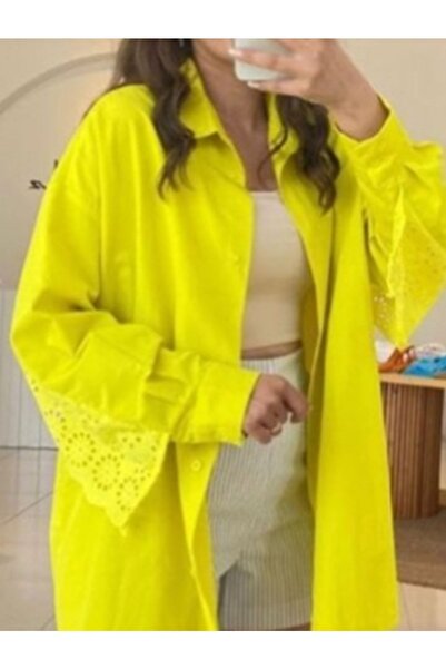 BEBE PLUS Βρεφικό γυναικείο Oli Scallop Αναλυτικό Oversize Πουκάμισο Baby8283729