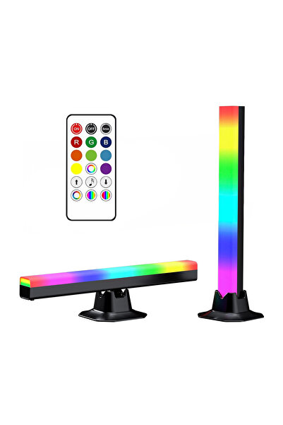 ORBUS RGB LED Işık Çubuğu - Müzik Senkronizasyonlu, Uzaktan Kumandalı, USB Çalışan TV ve Oda Aydınlatması