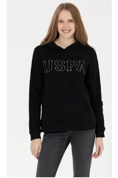 U.S. Polo Assn. Hanorac negru de damă - Model de bază