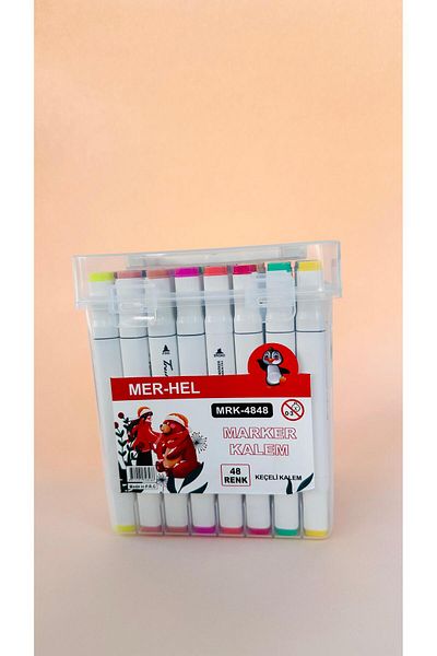 YEŞİL KIRTASİYE 48 Pieces - Double Sided Professional Marker Celling Set
