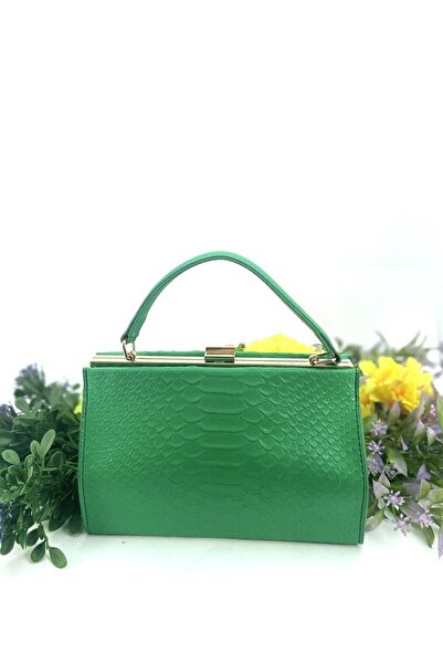 Seniorah Green Patterned Women's Bag with Strap