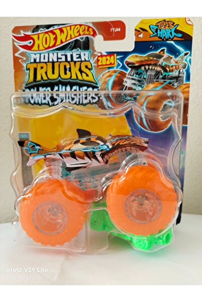 HOT WHEELS Premium Özel Seri Monster Trucks Arabalar Koleksiyonluk Araçlar- Tiger Shark Dev Tekerler