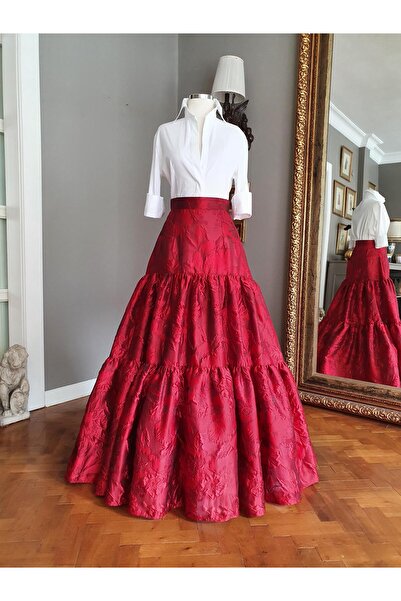 Siren Ertan ISTANBUL Kırmızı Brokar Etek