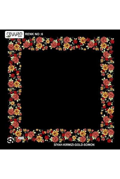 100x100 cm siyah yazma