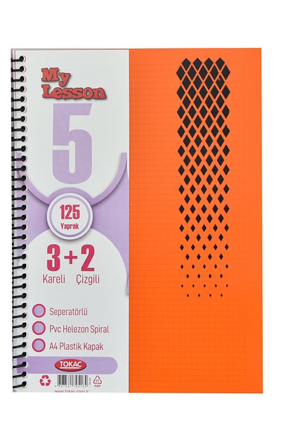 Kids Like 125 Sheets Pp Cover 3+2 5 Thread Bookmark Notebook