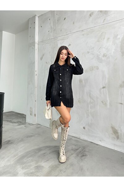 BİKELİFE Zakouřená džínová bunda Boyfrend