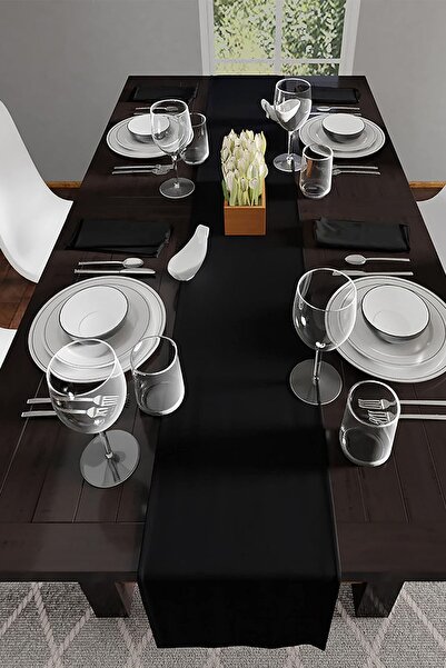 Soyoe Φυσικό τραπεζομάντιλο runner vintage, αμερικάνικου στυλ, απλό, 45x145