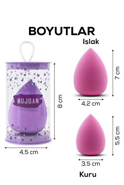 MUJGAN Silindir Kutulu Tekli Makyaj Süngeri