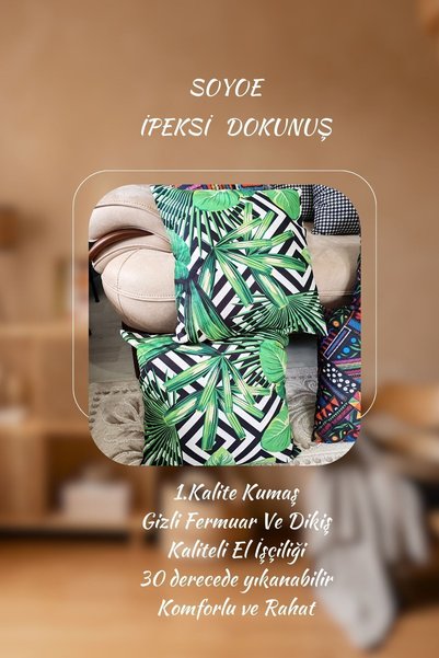 Soyoe Throw Pillow Cover Special Design Set of 2 Soft Textured Throw Pillow Gift Throw Pillow