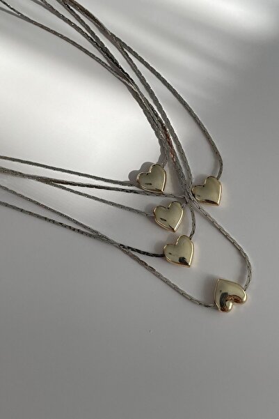 Lavian Accessories Gold Kalp Detay Kolye