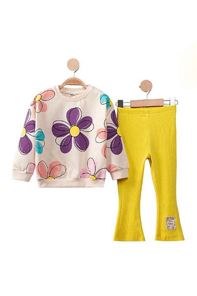 Kokosh kidss Girl's flower print Spanish leg bottom top suit